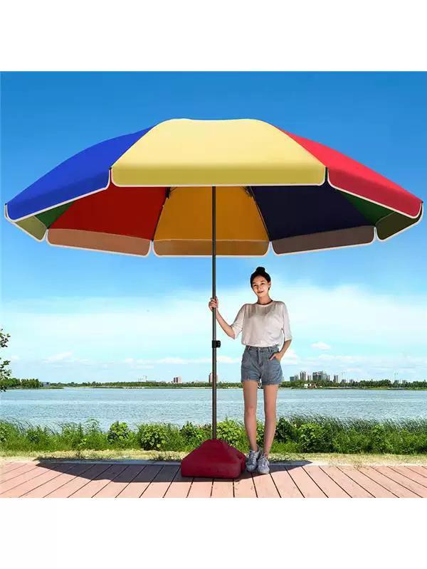 Outdoor Beach Parasol, Sun Umbrella, Large Commercial Umbrella for Shop Stalls, Waterproof and Sun-Protective Umbrella, Patio Umbrella, Canopy