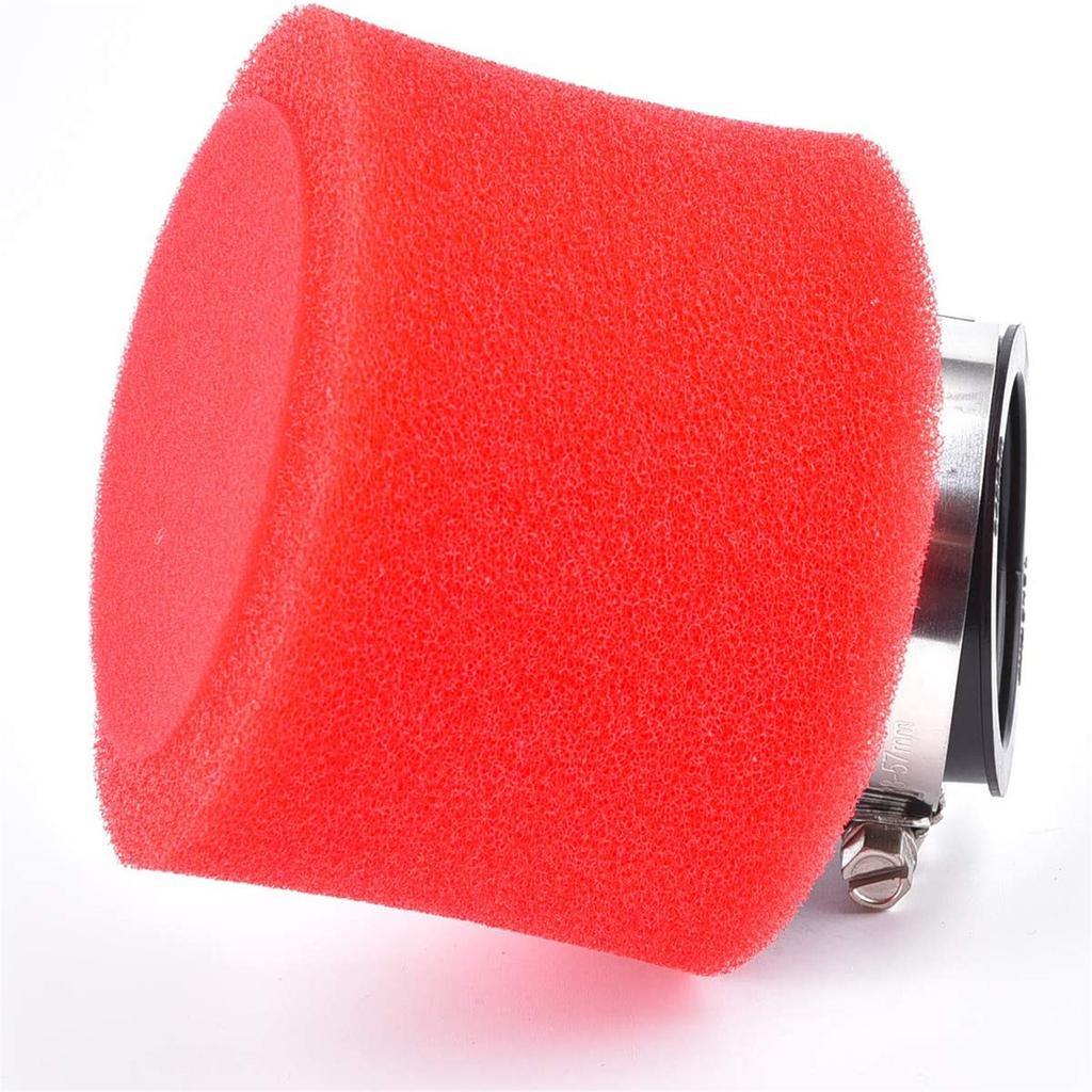 42mm Filter Curved Foam Sponge Cleaner Replacement 125cc Moped 140cc 200cc CRF KLXDirt Bike (1pcs-red)