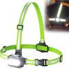 500 Lumens Running Lights for Runners with Reflective Straps, 7 Modes & 45° Adjustable Running Light, IPX4 Waterproof Chest Running Light Vest for