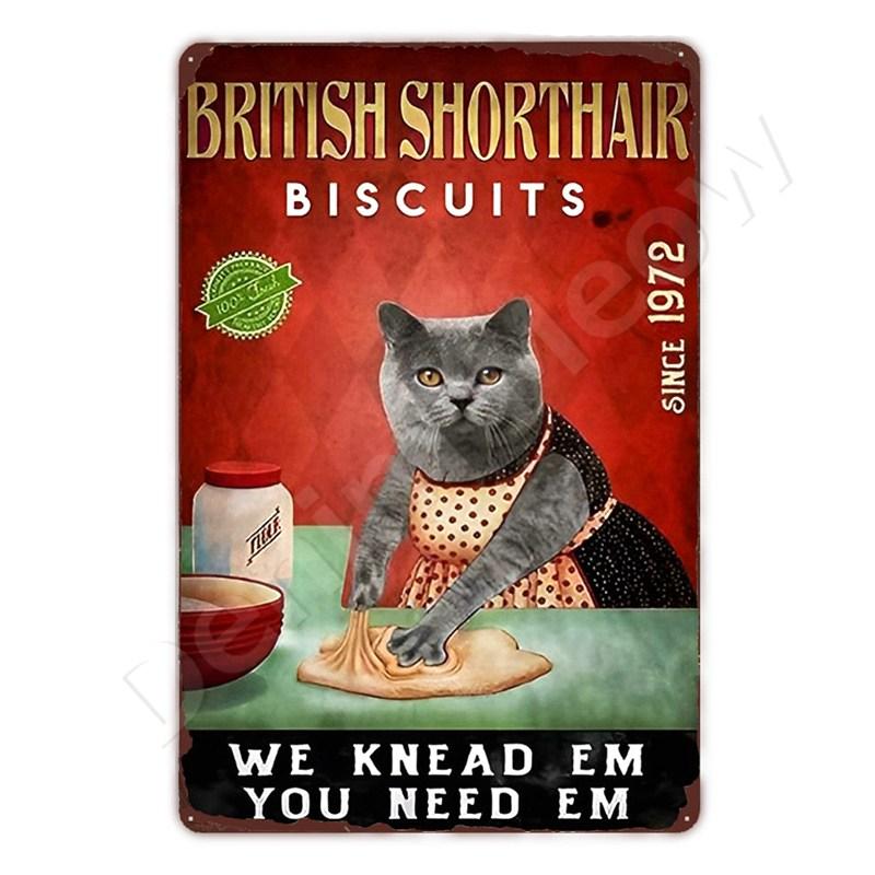 Vintage Metal Sign, That's What I Do I Play Guitar, Dancing Cat, Black Cat, Funny Tin Sign, Rustic Bar, Cafe, Home Decor Gift