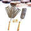 Expandable Hot Meat Patty Scraper Ergonomic Three-panel Design Grill Tool Meat Turner  Kitchen