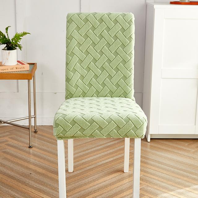 Thick Jacquard Chair Cover Spandex Stretch Slipcovers Chair Seat Covers For Kitchen Dining Room Wedding Banquet Home 1pc