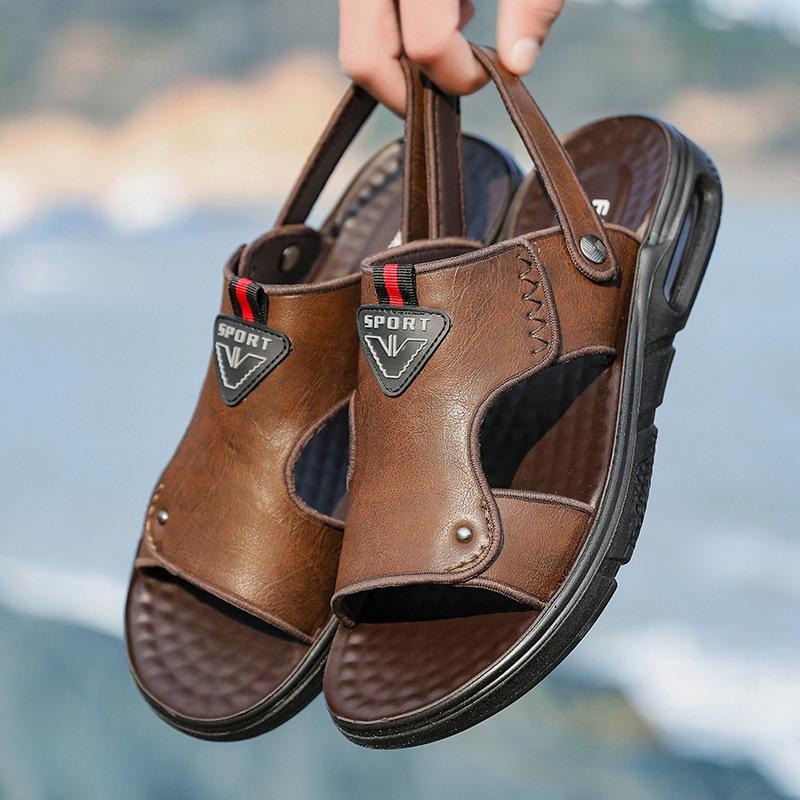 2025 Summer New Fashion Casual Beach Shoes Platform Trend Sandals Men's Sandals Dual-purpose Sandals