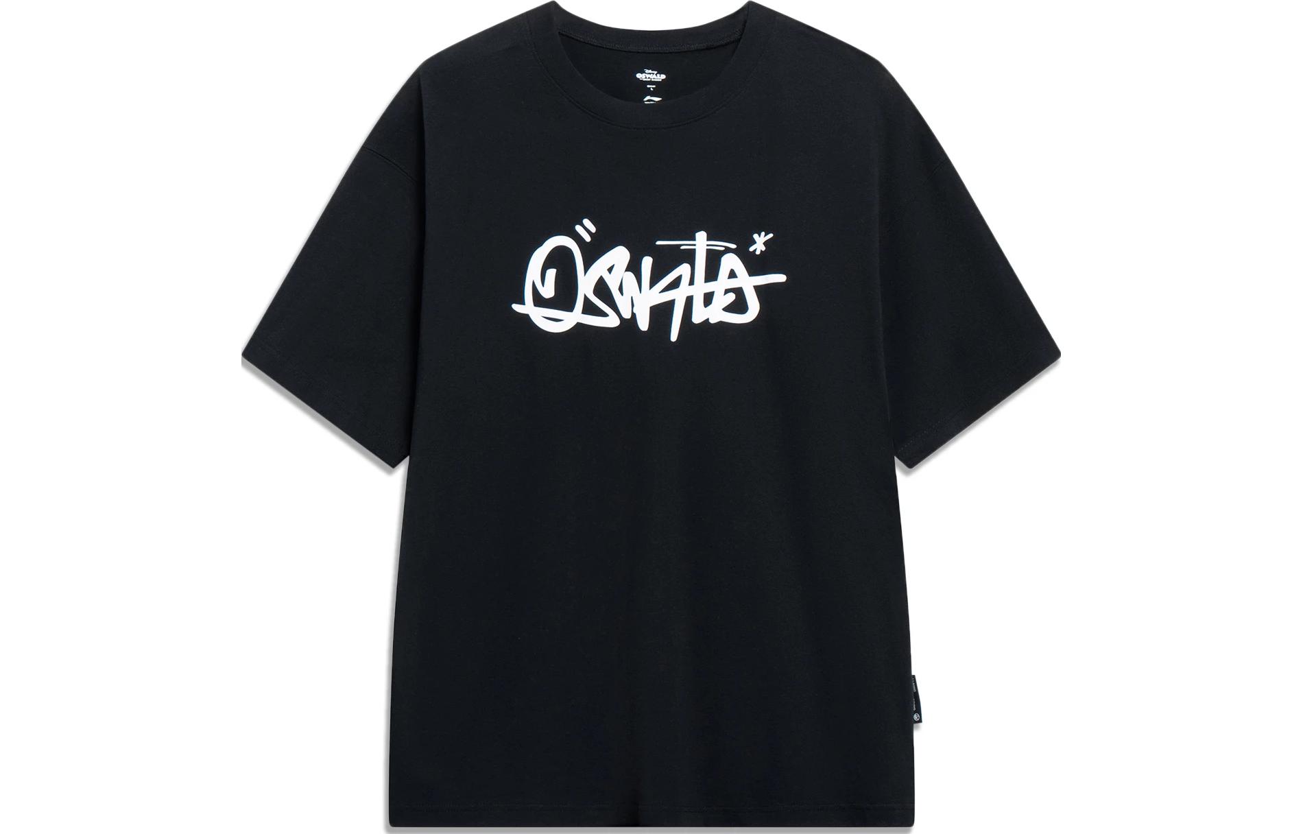 Li Ning x DISHINI,LIANMINGKUAN T Shirt Unisex Black AHST313-1 XL