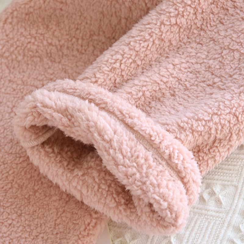 SISOFTLY Winter Long Extra Loose Fit Women's Pajamas, Sleeves, Fluffy, Lightweight, Warm, Button-Down Pajamas, Cute, Stylish, Oversized, Warm, Gift,