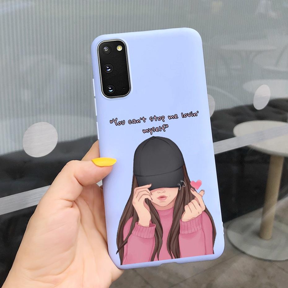 For Samsung Galaxy S20 5G S20+ Case Cover Fashion Soft Silicone Macaroon Phone Cases For Samsung S20 FE S 20 Plus S20Plus Funda