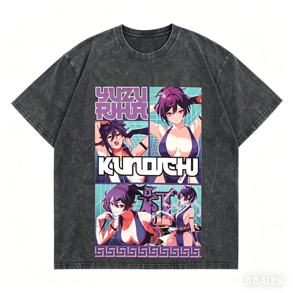 T-shirt Lavata Amante Anime Paradiso Infernale Abbigliamento per tutto l'anno personalità Vestiti Taglie Forti Unisex Streetwear alta qualità morbida