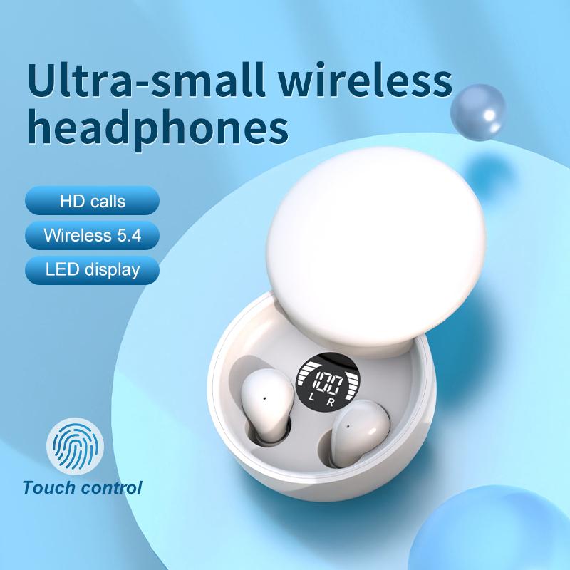 Sk26 Tws Wireless Bluetooth 5.4 Headphones In-Ear Invisible Sleep Earbud With Mic Noise Cancelling Earphones Hifi Music Headset