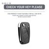 New TPU Car Flip Key Case Cover For FIAT 500 Panda Stilo Ducato Punto Doblo Bravo 3 Buttons Protected Holder Fob Bag Accessories