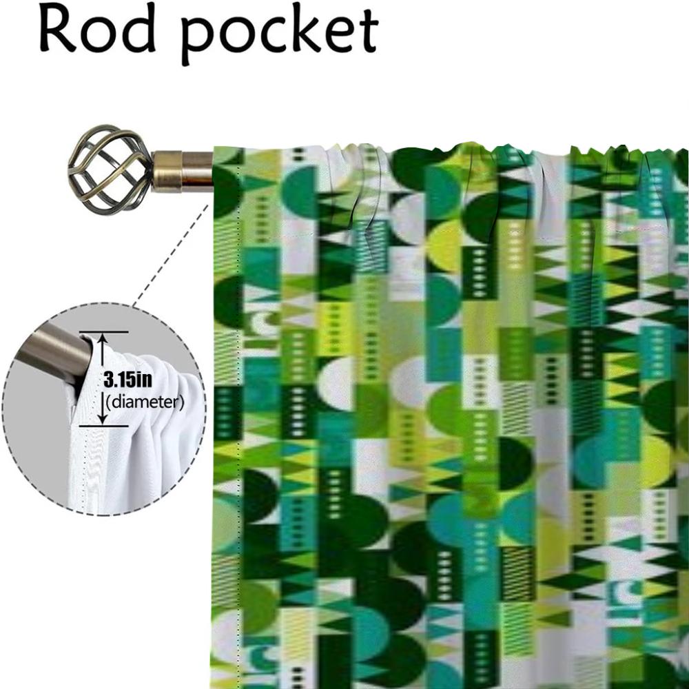 Painted Design Window Curtain for Room 2 Panel Modern Living Room Curtains 2 Pieces Partition Shades Home Interior Curtains