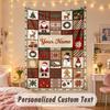 Wall Hanging TapestryChristmas Custom Name Print Art For Indoor Home Room Decoration Holiday Gift