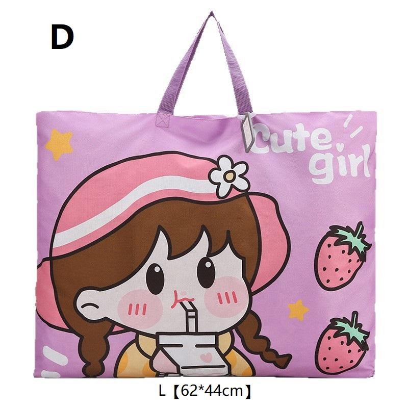 Large Capacity Waterproof Oxford Cloth Cartoon Kids Quilt Storage Bag For Clothes Quilts