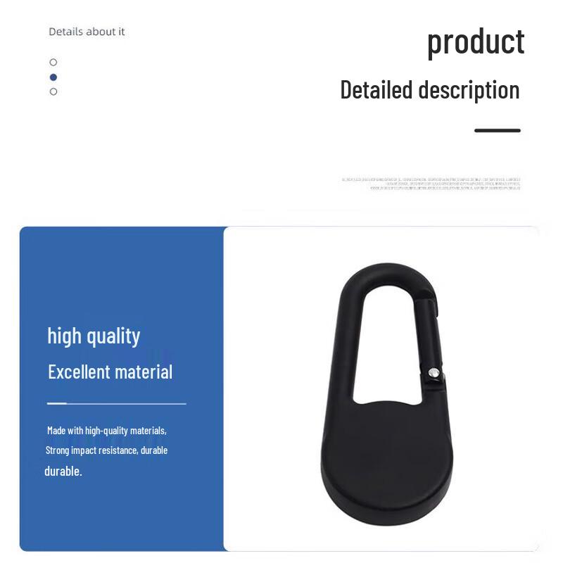 Yuanzu DC27 Zinc Alloy Multi-function Compass Carabiner