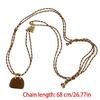 Artisanal Crafted Natural Tigers Eye Stone and Rope Bag Necklace Unique Design Comfortable Wear for Fashion Forward Women Accessory
