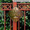 2D Flat, 1pc Vintage Cat-Themed Aluminum Wall Sign - Retro Suitable for Office, Living Room, Hallway Decor - Cat Decoration Panel for Entryway