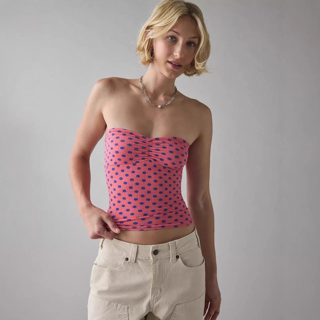 European and American sexy babes retro YK striped tube top T-shirt women's suspender vest short shirt off-the-shoulder sleeveless top
