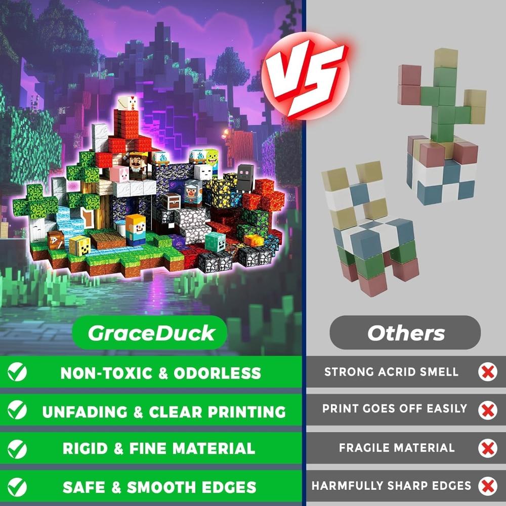 Non-Toxic Jungle World Famous Scene Magnetic Building Blocks Set Creative Sensory Model Stem Toys Diy Educational Gift For Kids