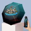 Newcastle United Football Pattern Printed Mini 5 Folds 8 Ribs Compact Umbrella Windproof Waterproof Lightweight Portable Folding
