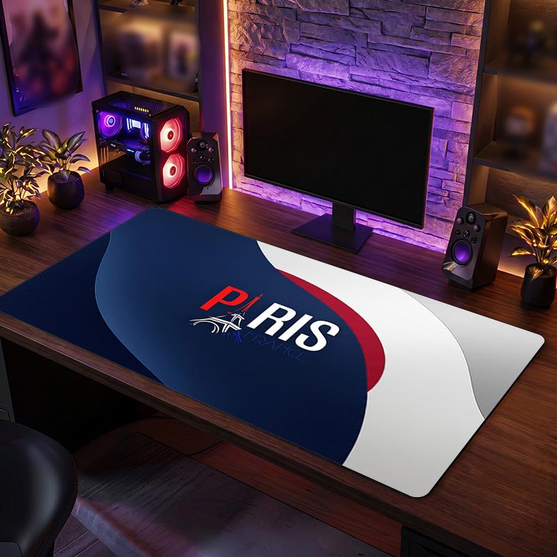 France Football Crest Mouse Pad, Extended Non Slip Rubber Desk Mat for Gaming Office Laptop Fan Gift
