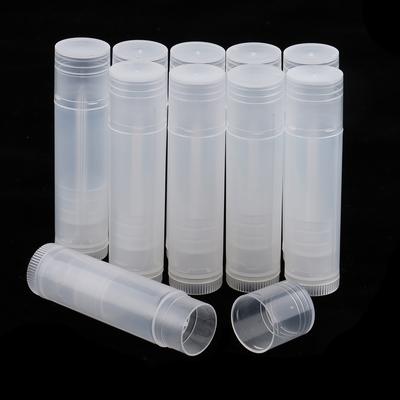 10 Pieces Empty Lip Balm Tubes Cosmetic Containers Lipstick Bottles White