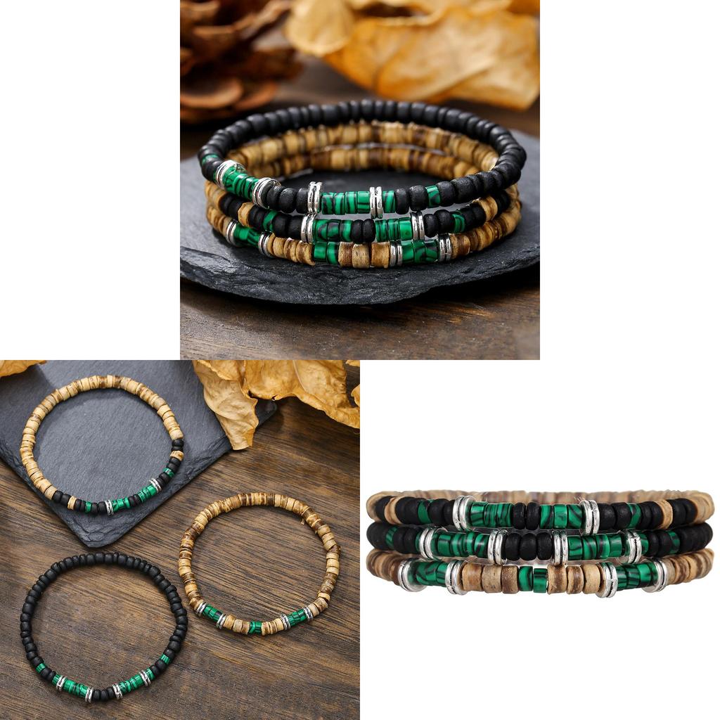 Green Peacock Ethnic Style Handmade Beaded Jewelry For Men Women Gift