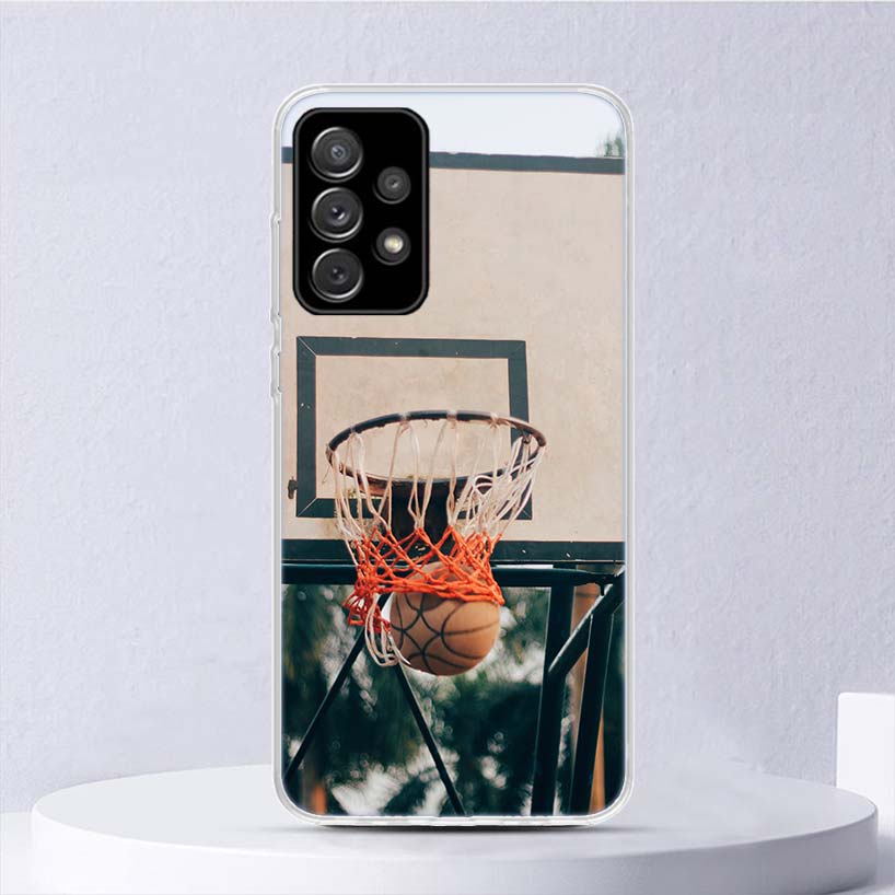 Basketball Basket Sports Soft Case For Samsung Galaxy A15 A14 A13 A12 A55 A54 A53 A52 Phone Cover A35 A32 A33 A25 A23 A22 A05S A