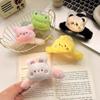 Doll Plush Panda Hair Claw Rabbit Winter Cross Hair Clip Cute Animal Shark Clip  Ladies/Girls