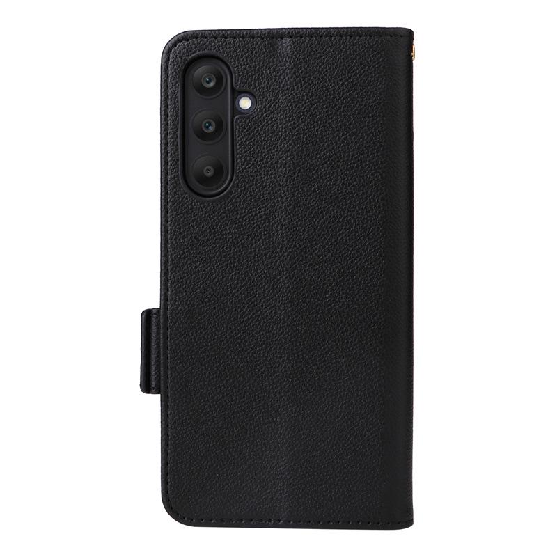 Samsung M55/C55 5G Leather Phone Case with Card Holder, Stand, and Lanyard