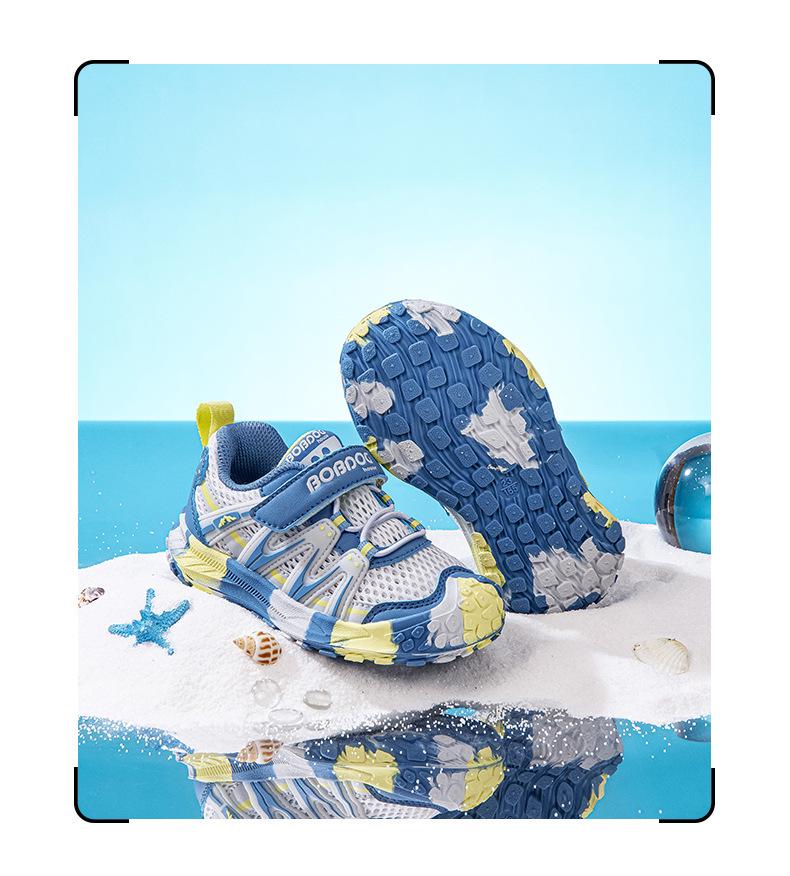 Babudou 2024 Breathable Mesh Shoes for Toddlers - Summer Sports Sneakers for Boys & Girls