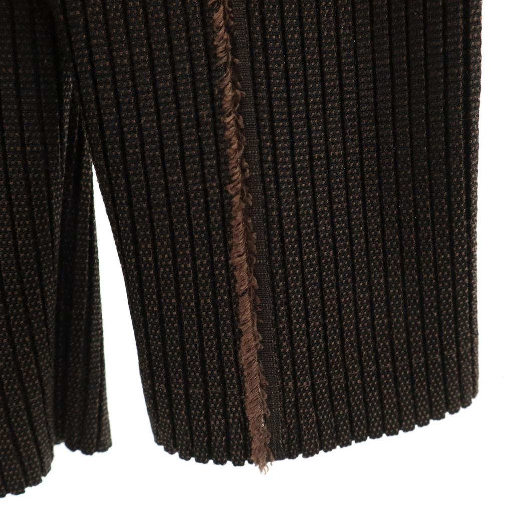 ISSEY MIYAKE 90s Old Made In Japan Striped Pattern Pleated Tailored Jacket Men's Used