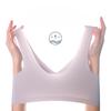 Creative Front Buckle Underwear Ladies with Inserts Large Elastic Vest Type In The Elderly Large Size Without Steel Ring Bra