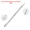 New Push Cuticle Nails Cuticle Pusher Take Out Nail Cuticle Remover Tool Manicure Spatula Sticks Manicure SPT01
