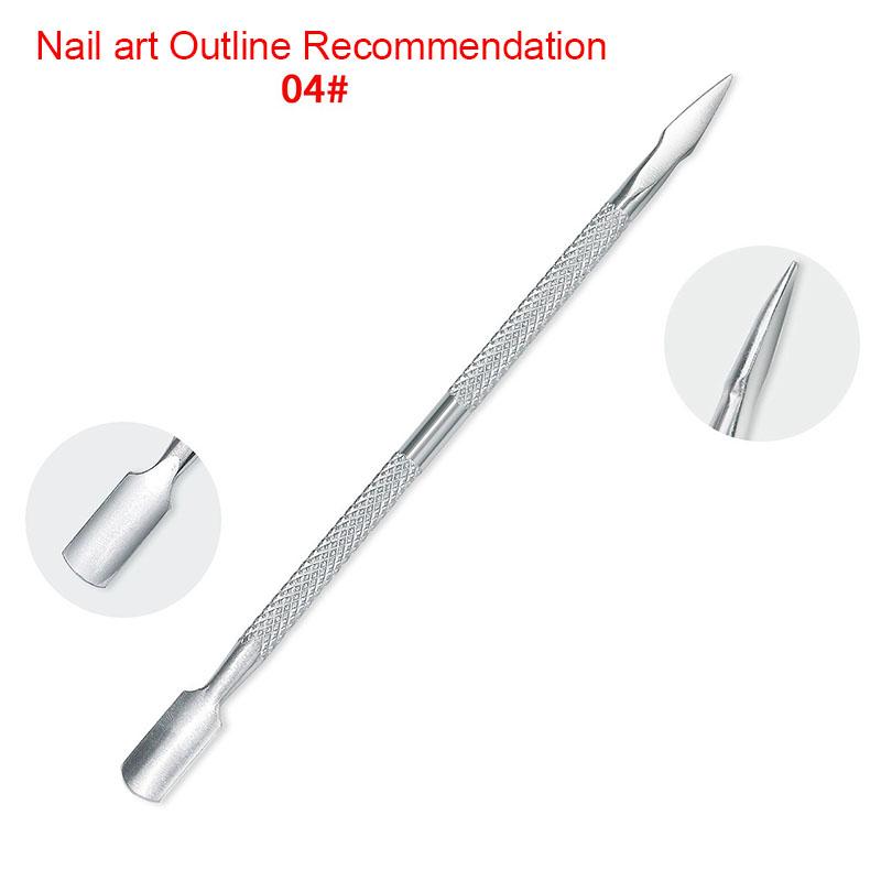 

New Push Cuticle Nails Cuticle Pusher Take Out Nail Cuticle Remover Tool Manicure Spatula Sticks Manicure SPT01