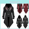 Bezaubernde Mittelalterliche Gothic-Stickjacke für Herren Ideal für Halloween-Cosplay-Veranstaltungen