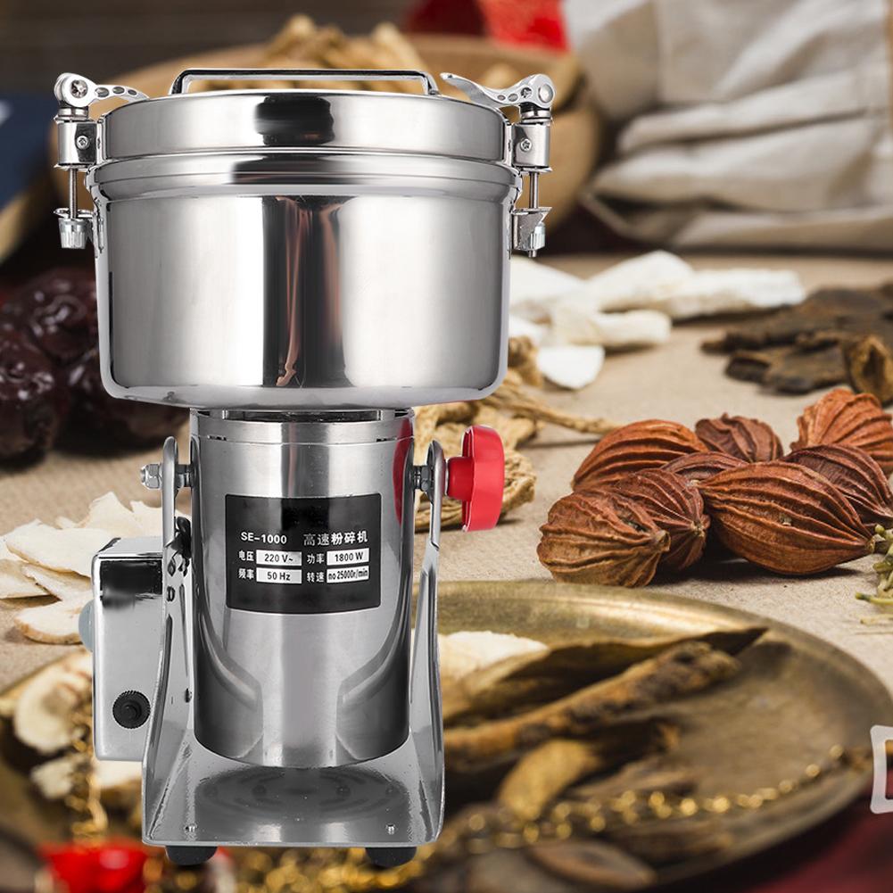 1000g Mini Electric Grinder Household Dry Grinding Whole Grains Chinese Herbal Grinding Machine