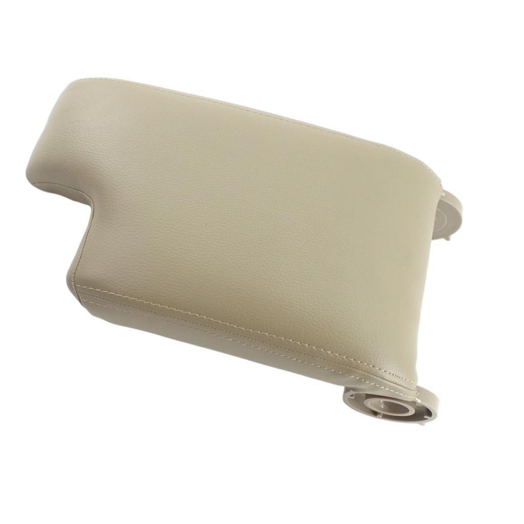 Armrest Storage Cover Car Interior PU Leather for 325Ci E46 99-04 Black