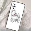 Cartoon Samoyed Dog Case For Xiaomi 13T 14T Pro 12T 11T 13 14 Ultra POCO X6 Pro M6 X3 X5 M5s F3 F5 F6 Cover