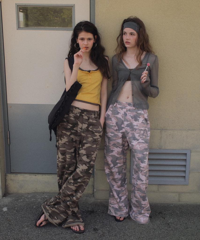 Cita Every Day No.23 Patch Camo Sweat Pants_Ctb568(Beige)