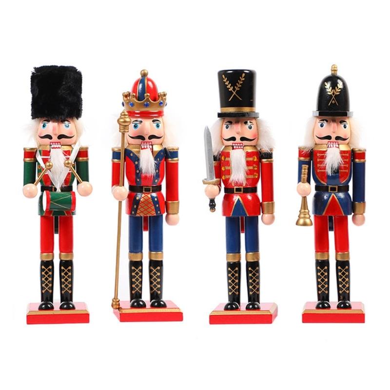 Christmas Nutcracker Ornament Set Mini Wooden Nutcracker Christmas Ornaments