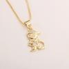 Golden Plated Gold Plated Chain Lovely Charm Hollow Pendant  Women Jewelry