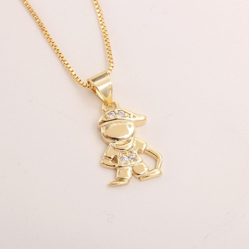 Golden Plated Gold Plated Chain Lovely Charm Hollow Pendant  Women Jewelry Style 5
