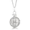 Russia Tradition Chime Exquisite Angel Wings Caller Necklace Essential Oil Diffuser Pregnant Woman Aromatherapy Pendant Jewelry