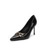 French high heels women's 2025 new summer pointed single shoes empty stiletto fashion European and American style sexy single shoes