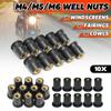 Metric Wellnut 4/5/6mm Motorcycle Windscreen Fastener M4/M5/M6 Rubber Well Nuts Windshield Screws