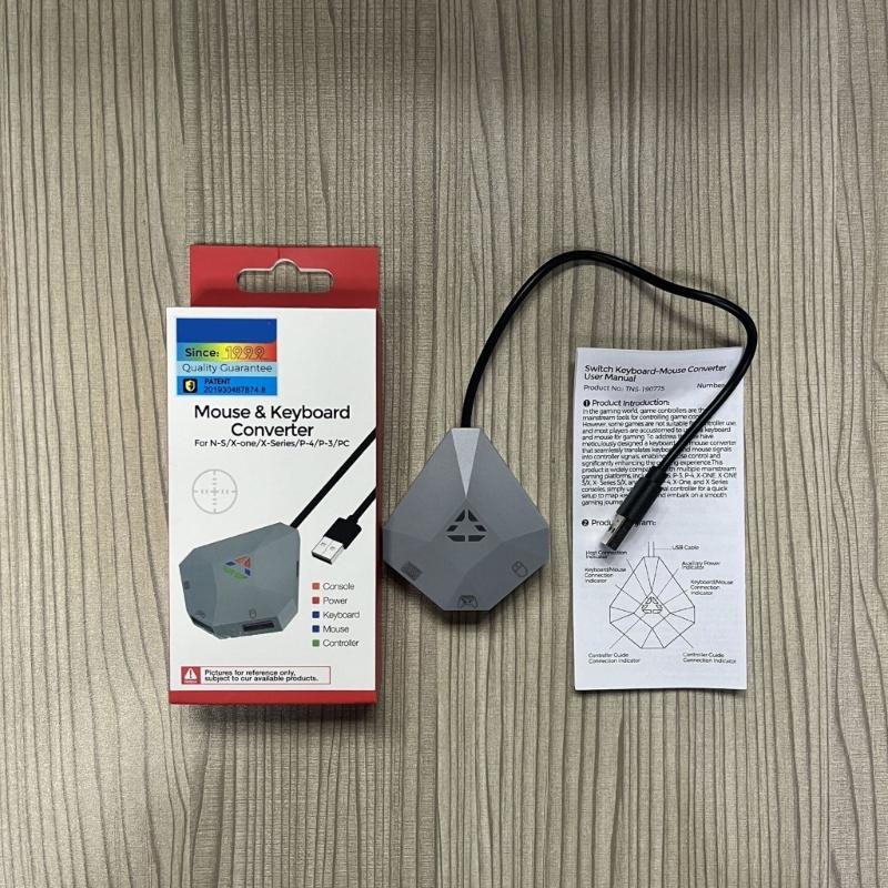 Low Latency Multiple Game Console Keyboard Mouse Converter Adapter Adjustable Setting For Gaming Customizable Keybinds