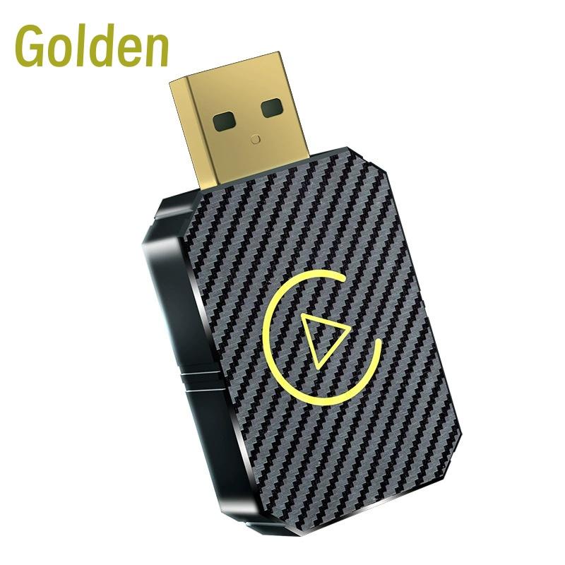 

Проводной к беспроводному CarPlay Box Модуль подключения интеллектуальной автомобильной машины Android Обновление Автомобильный CarPlay Box Подключи и играй золотистый