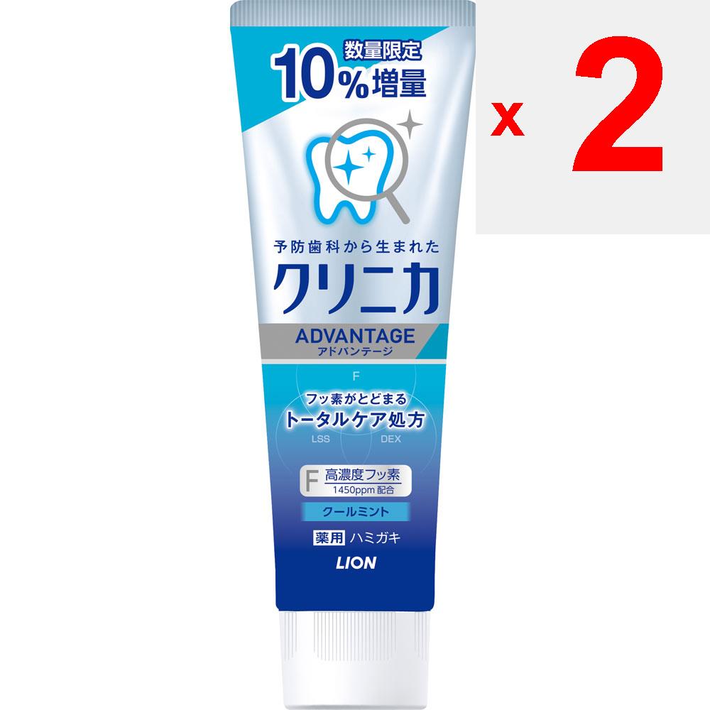 Lion Dentifrice Clinica ADVANTAGE Cool Mint 10% plus 143g (Quasi-drogue) Prévention des caries Appliquez une quantité appropriée sur la brosse à dents et utilisez. Cavité