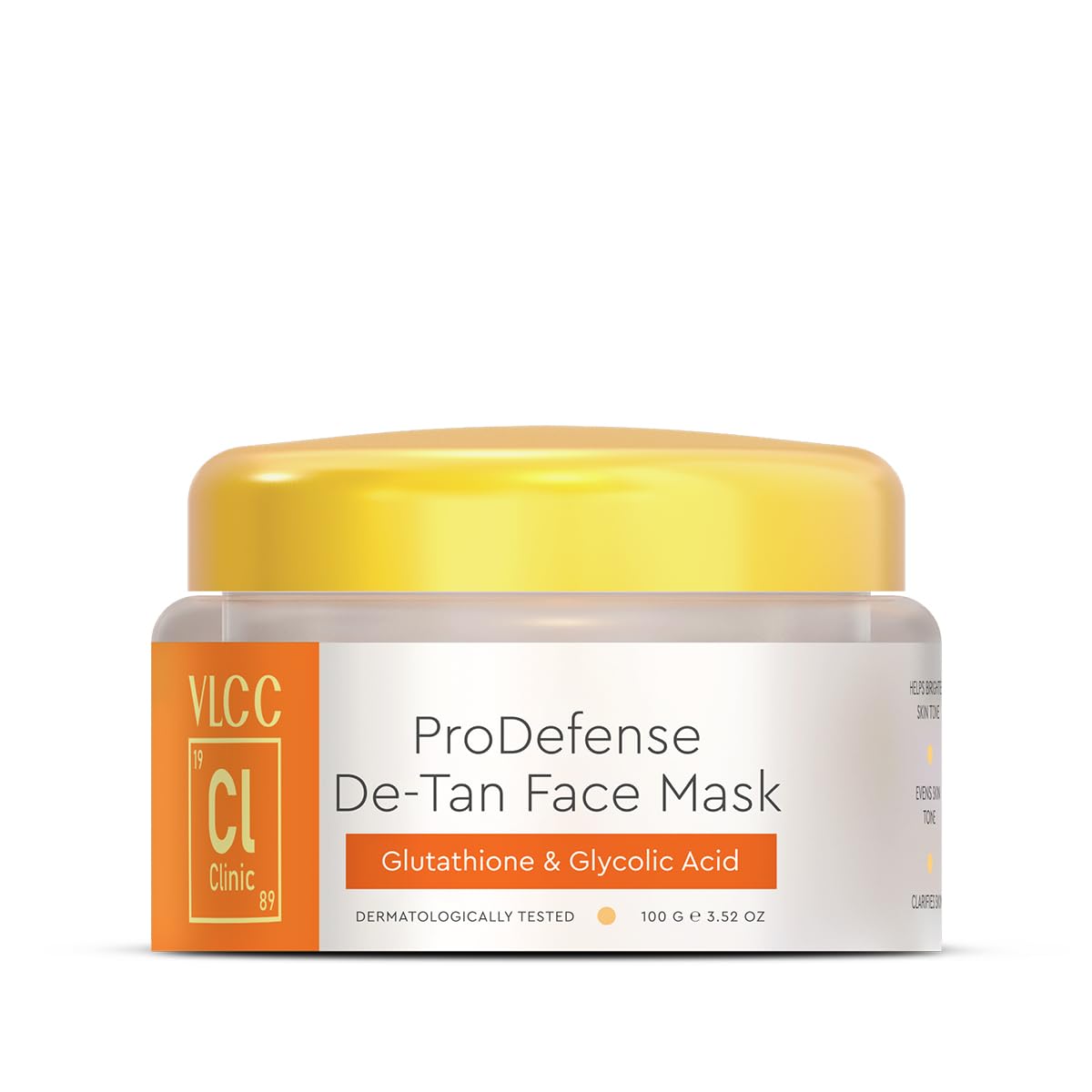 

VLCC Clinic ProDefense De-Tan Face Mask 100g | Soothing Oil Control Brightening Anti-Pigmentation Skin Care
