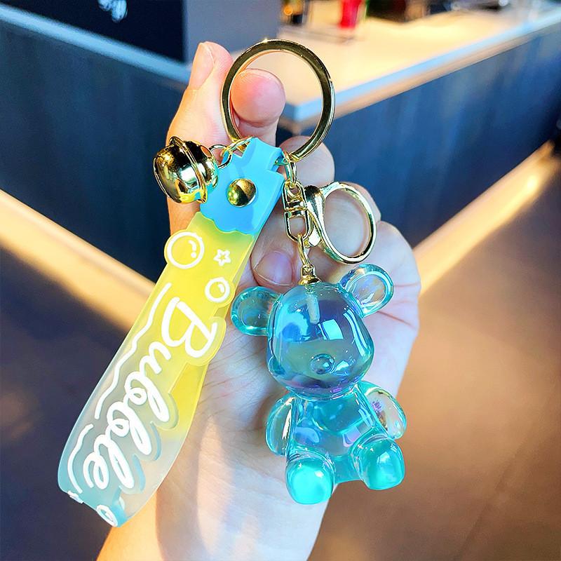 Colorful Resin Cartoon Keychains Bear And Rabbit Perfect For Party Favors