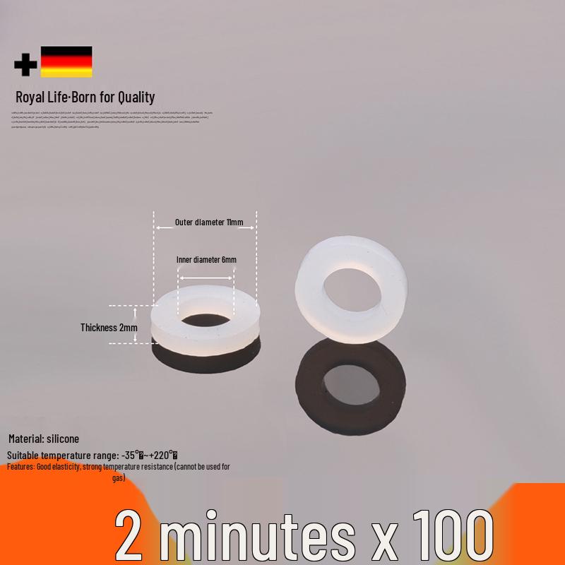 Black Rubber Silicone Waterproof Gasket Seal Washer for Water Heater & Shower - Nitrile Thickened, 4-6 Minutes